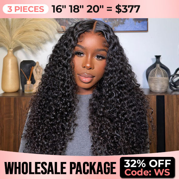 Wholesale Package Pre Bleached 13x4 HD Lace Front Wigs Human