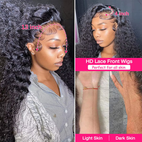 Water Wave Hair HD Lace Front Wigs Wet And Wavy Wigs