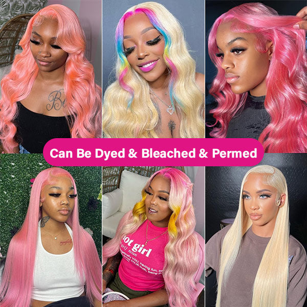 613 Blonde Body Wave Lace Front Wigs