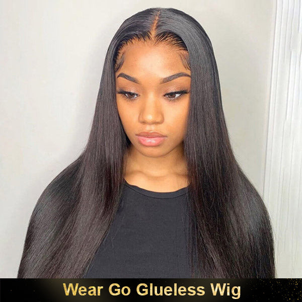 OQ HAIR Wear Go Wigs Undetectable 13x6 HD Lace Front Wigs With Elastic Drawstring Glueless Human Hair Wigs Natural Look Beginner Friendly For Women