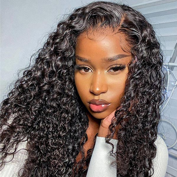 BOGO Water Wave Pre-cut 7x5 HD Lace Wear Go Glueless Wig 220% Density