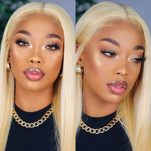 613 Blonde Straight Hair Wear Go Glueless Wig