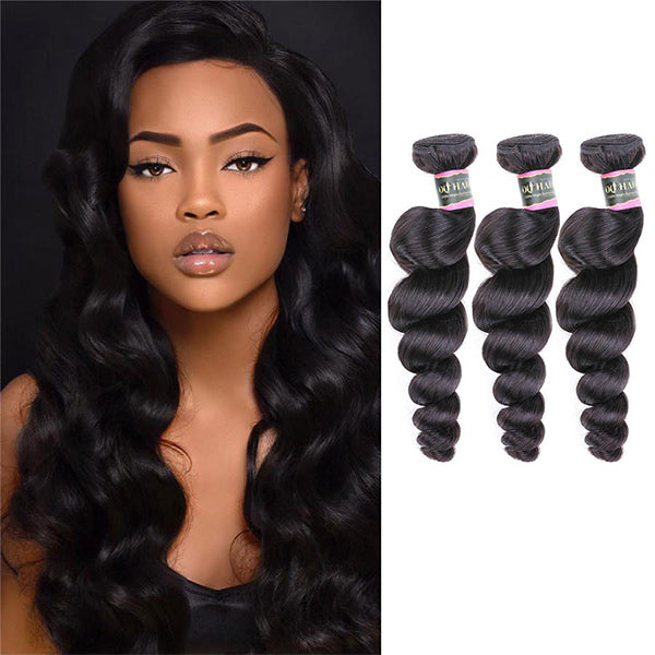 Loose Wave Unprocessed Virgin Human Hair Bundles 1/3/4 Pcs