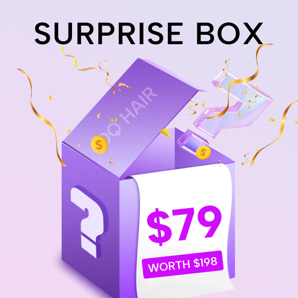 OQ HAIR Mystery Box Glueless Human Hair Wigs With Rock-Bottom Prices Surprise Gift For Women