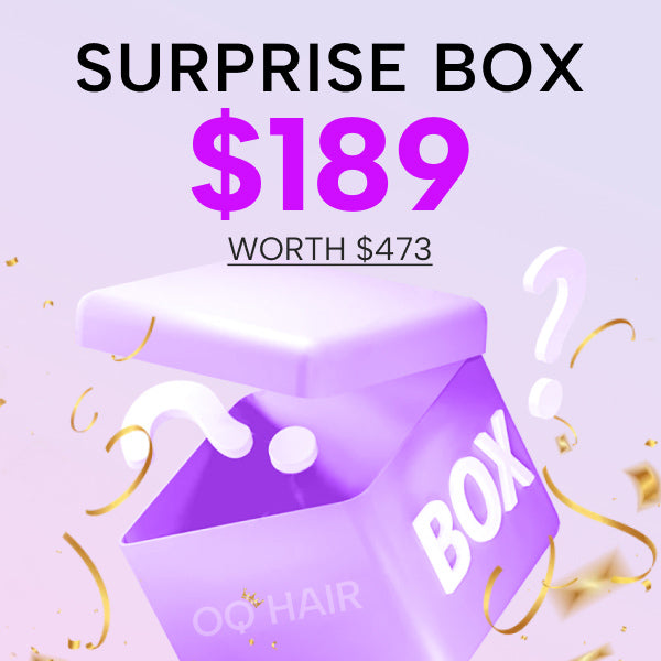 OQ HAIR Mystery Box Glueless Human Hair Wigs With Rock-Bottom Prices Surprise Gift For Women