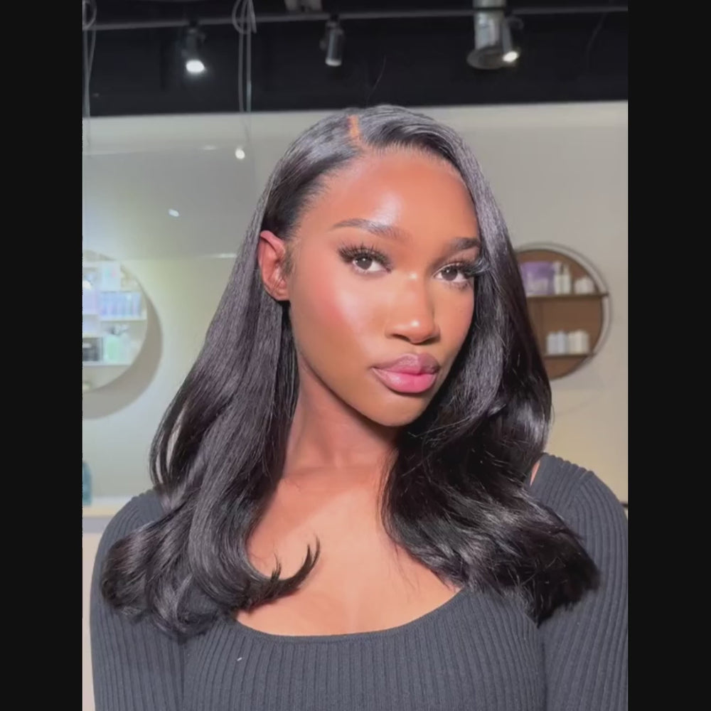 kinky Straight 13x4 HD Lace Wig Virgin Human Hair