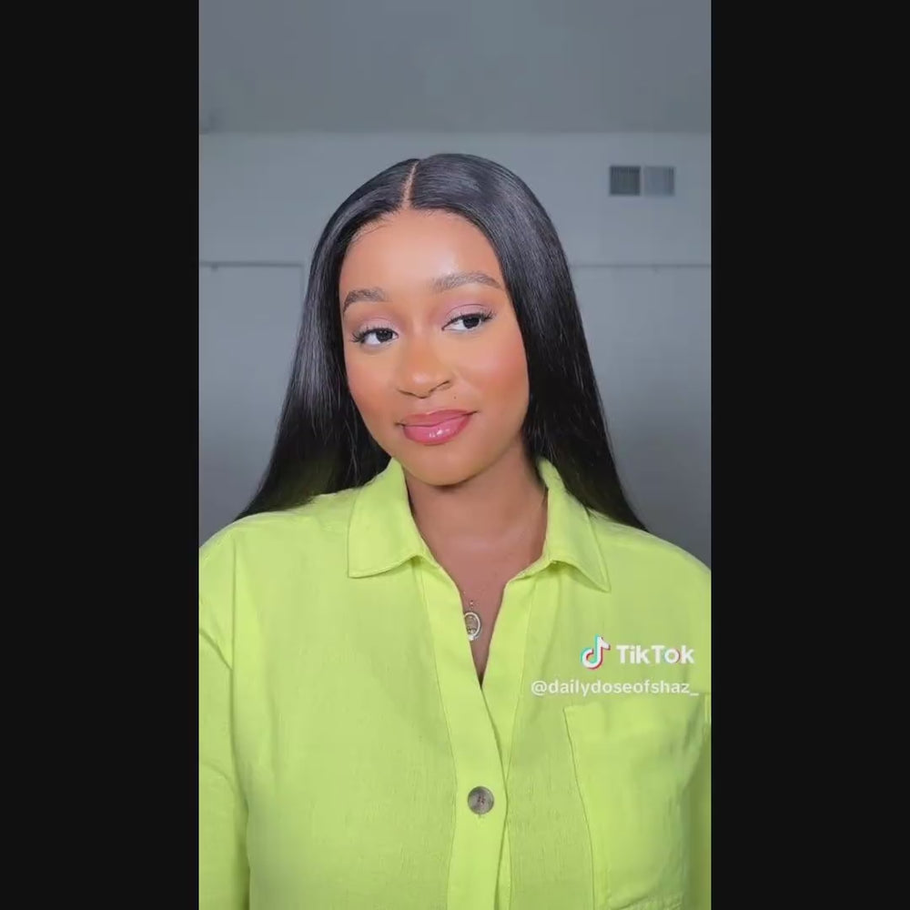 Straight 13x6 Glueless Wear Go Wig With Drawstring