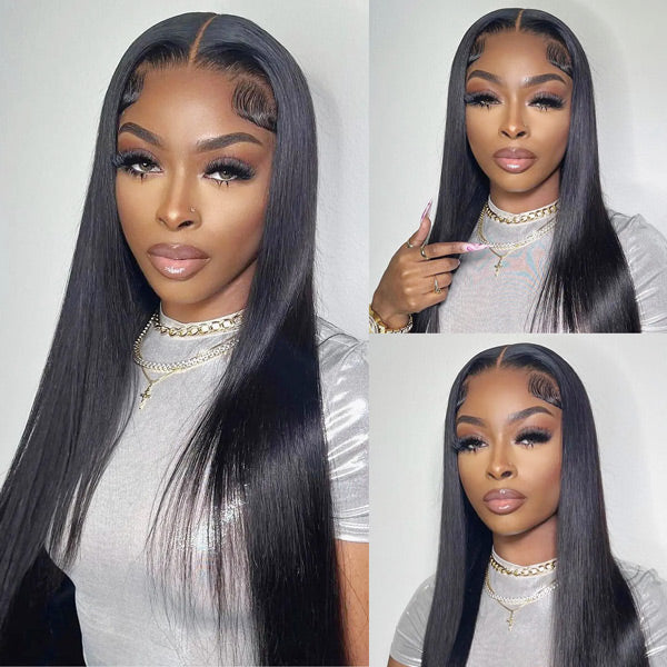 Hd Lace Wigs Pre Plucked and Bleached Straight Glueless Wig