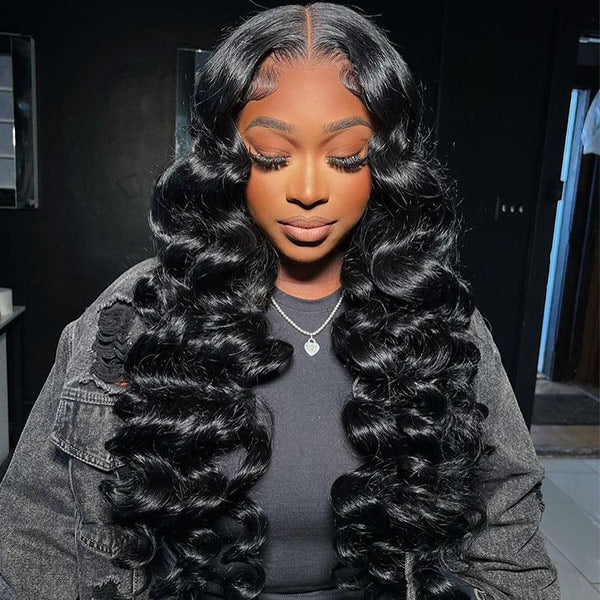 OQ HAIR M-Cap Wand Curl Pre Cut 9x6 HD Lace Wear Go Glueless Wigs 100% Human Hair Pre Bleached Tiny Knots