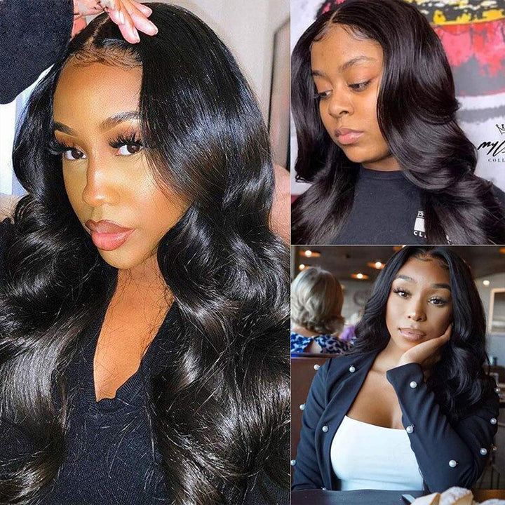 4x4 Lace Closure Wig Human Hair Brazilian Body Wave Lace Wigs for Women Human Hair Wigs - ORIGINAL QUEEN HAIR
