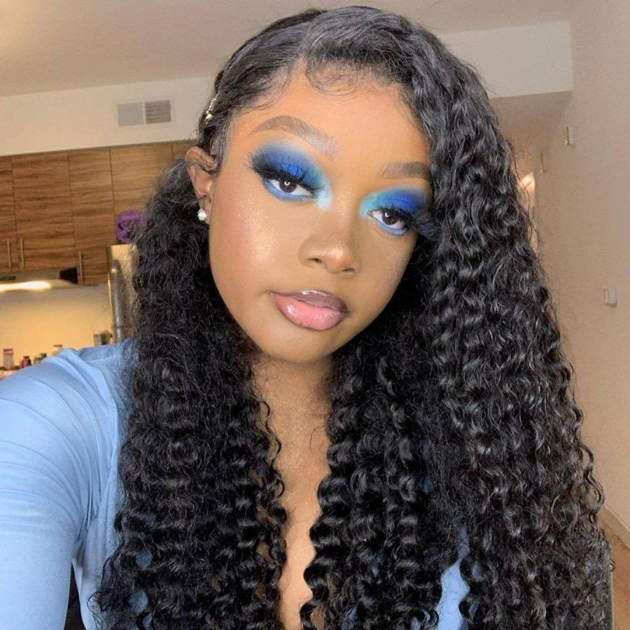 360 Lace Front Wigs 150% Density Deep Wave Human Hair -OQHAIR
