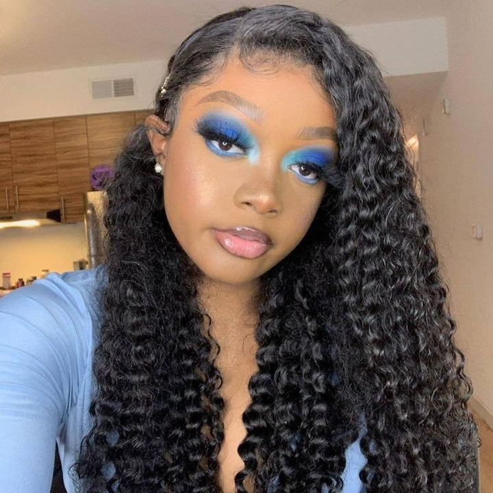 360 Lace Front Wigs 150% Density Deep Wave Human Hair -OQHAIR