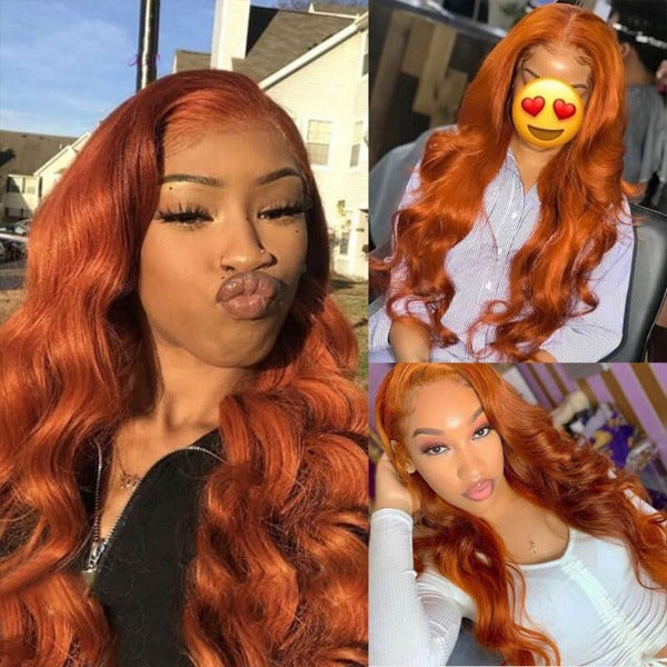 Ginger Lace Front Wig Loose Wave Hair Wig