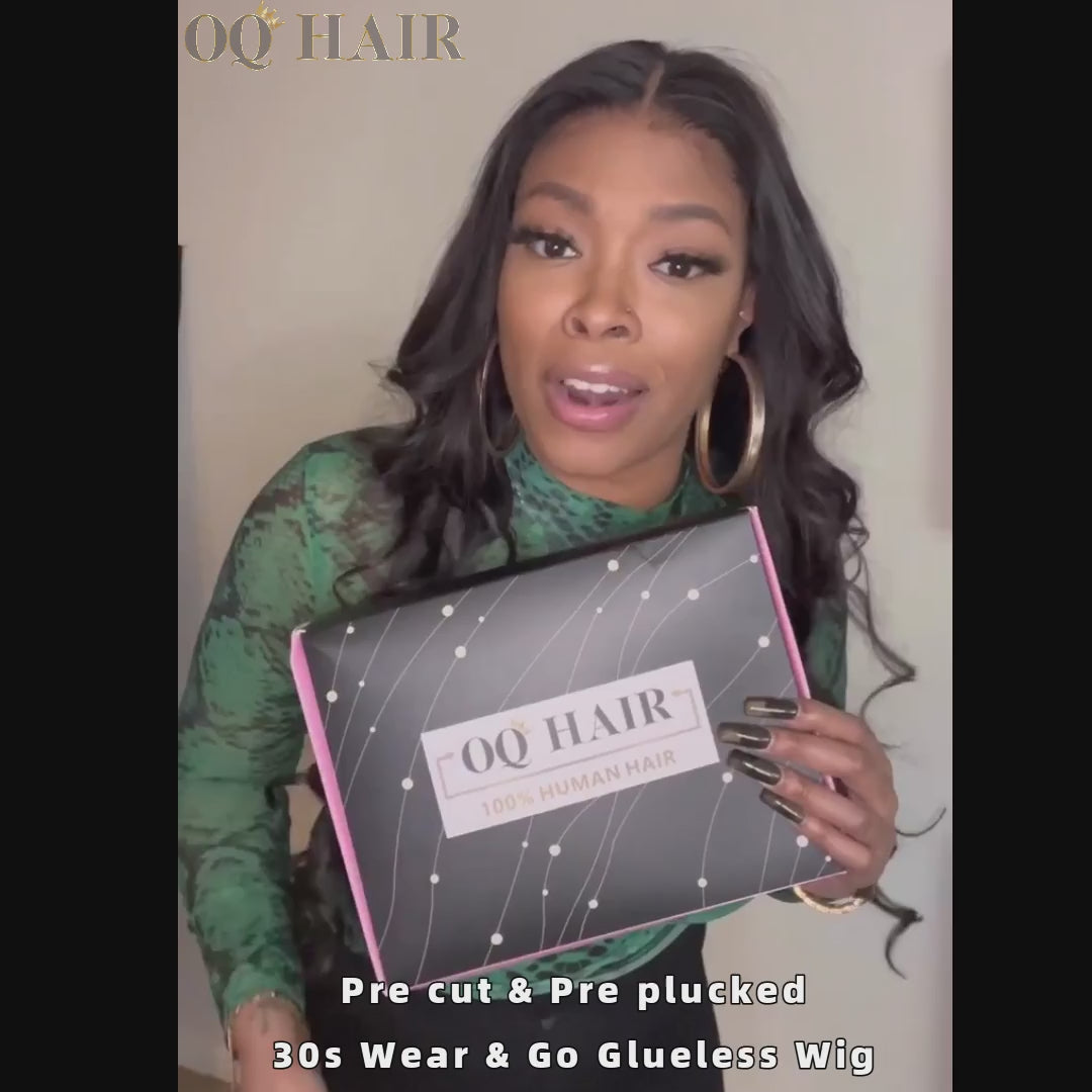 Water Wave 4/27 Highlight Wear Go Glueless Wig Pre-cut 4x6 HD Lace