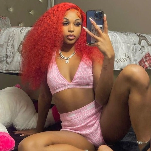 Red Color Lace Front Wig Straight & Wavy & Curly Colored Human Hair Wigs