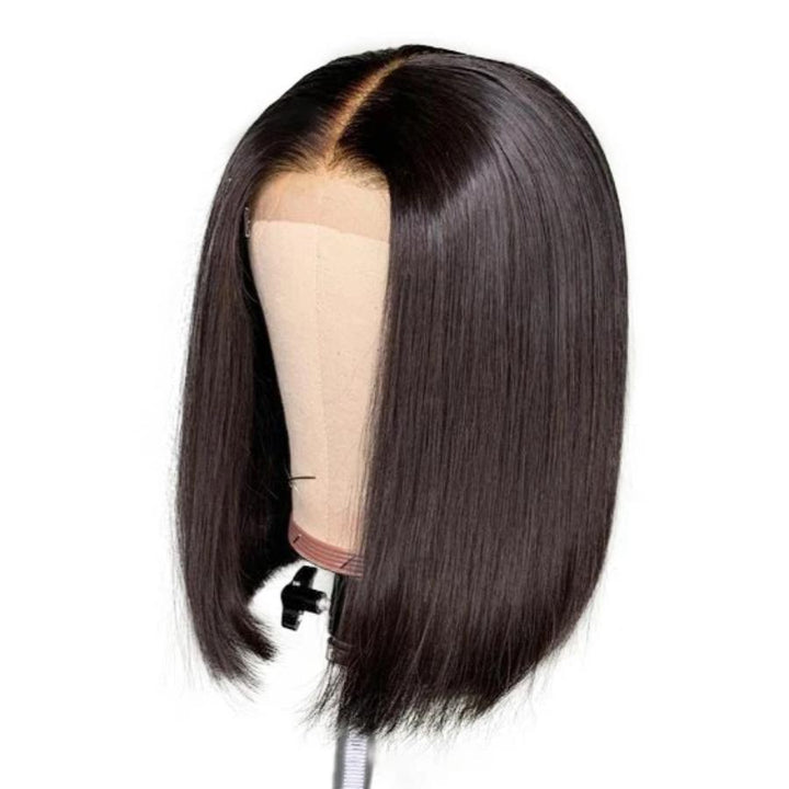 Short Bob Human Hair Lace Front Straight Hair Wigs