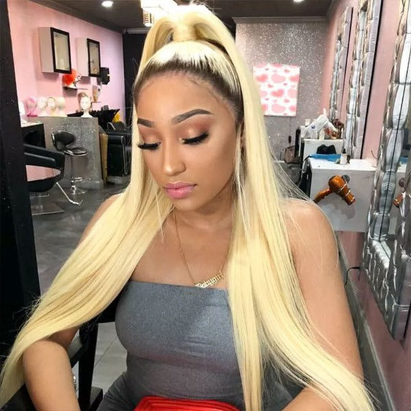 Honey Blonde Ombre 1B/613 Hair Color Lace Front Wig