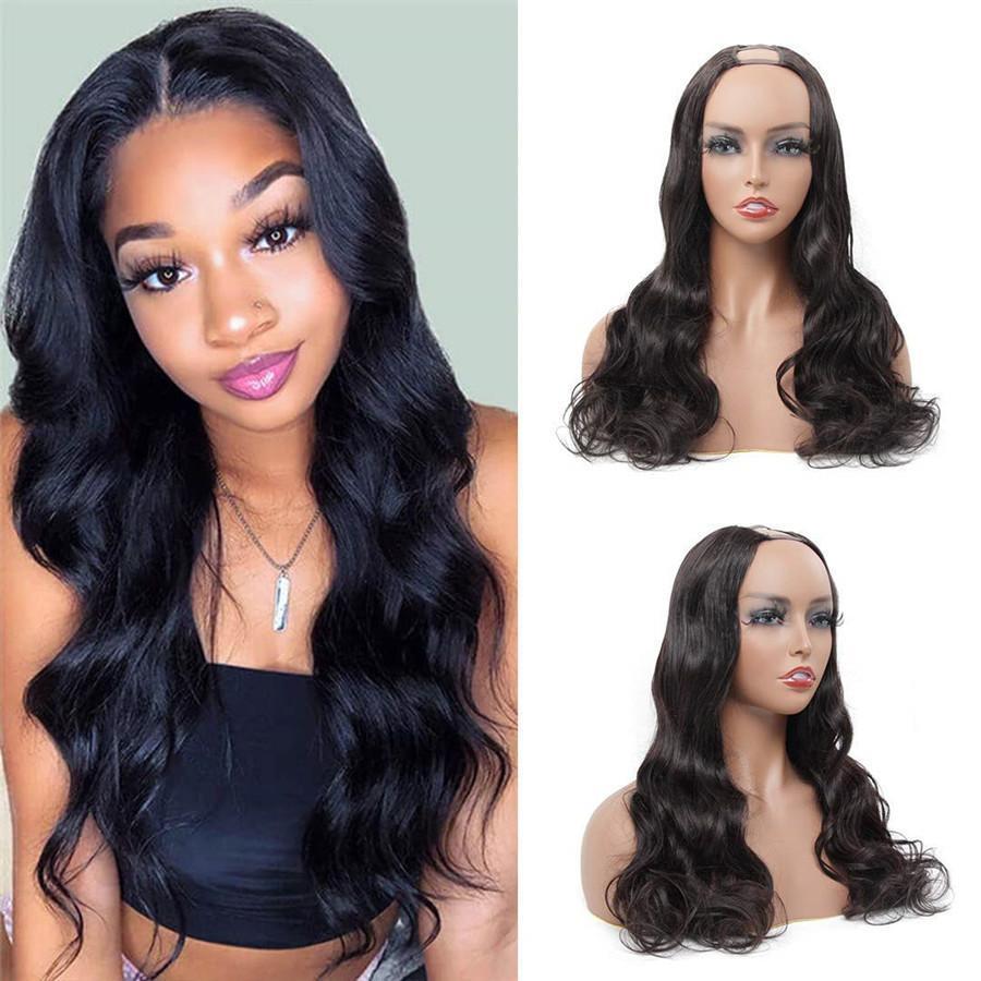 U Part Wigs Human Hair Wigs for Women Brazilian Body Wave None lace front wigs Glueless Hair Extension Clip - ORIGINAL QUEEN HAIR
