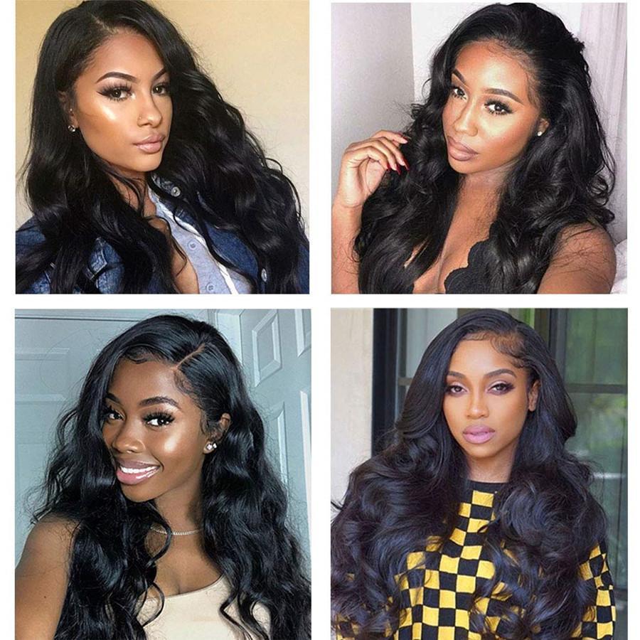 Loose Deep Wave U Part Human Hair Wig for Women, Brazilian Remy Human Hair Glueless Full Head Clip in Half Wig 180% Density - ORIGINAL QUEEN HAIR