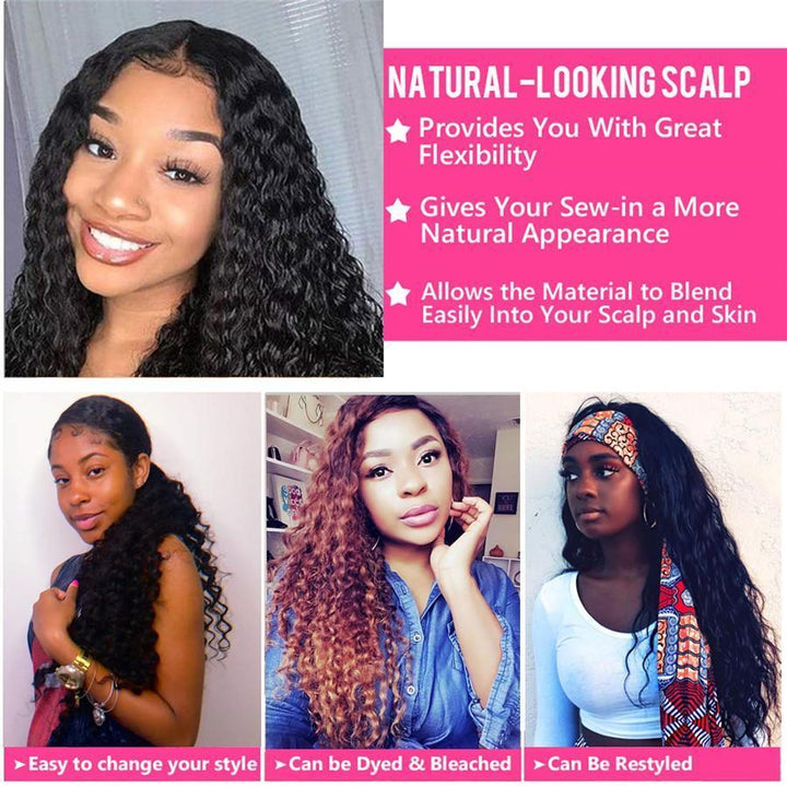 Kinky Curly U Part Human Hair Wig for Women, Brazilian Remy Human Hair Glueless 2x4 U Shape Clip in Half Wig - ORIGINAL QUEEN HAIR