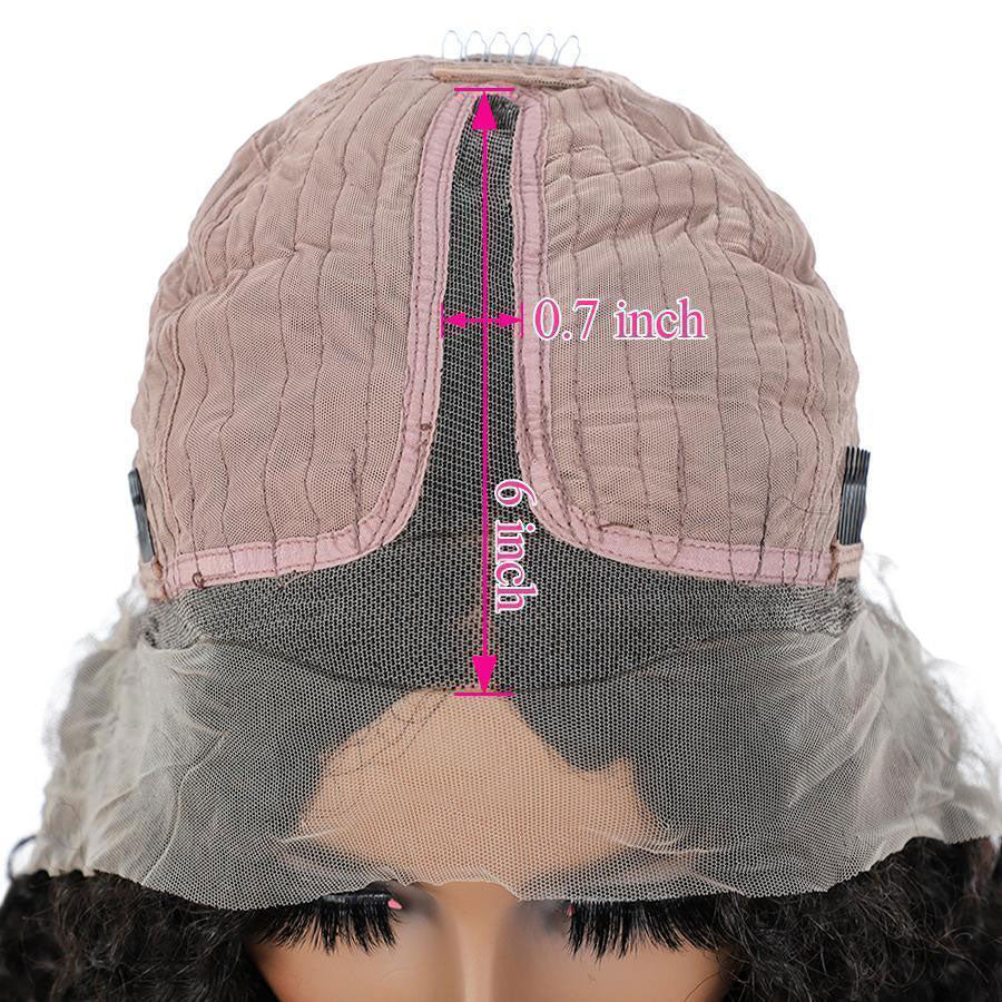 Lace Front Wigs T-part Human Hair Wigs Body Wave 6Inches Deep Middle Lace Part Wigs for Women