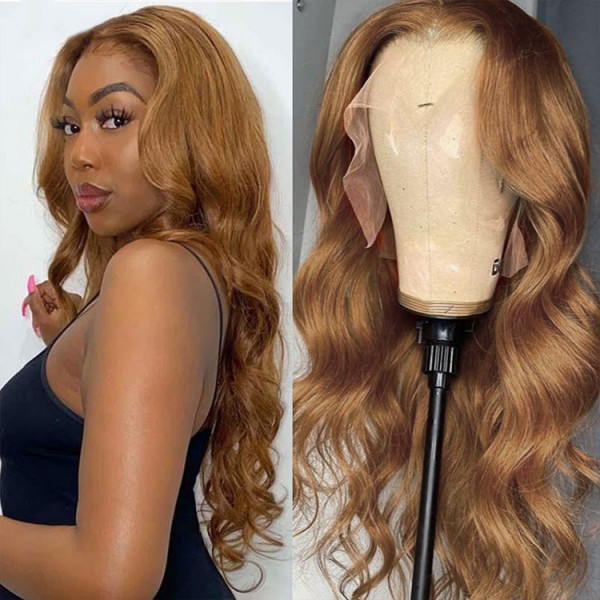 Brown Wig Colored 13x4 Lace Front Wigs Brazilian Human Hair