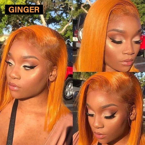Bob Lace Front Wigs Color Human Hair Wigs 13x4 Wigs