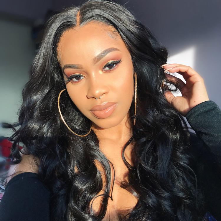 Loose Deep Wave U Part Human Hair Wig for Women, Brazilian Remy Human Hair Glueless Full Head Clip in Half Wig 180% Density - ORIGINAL QUEEN HAIR