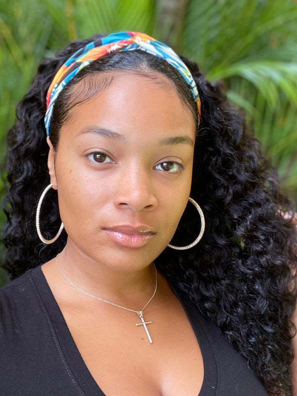 Headband Wig Human Hair Deep Wave Machine Made Wigs