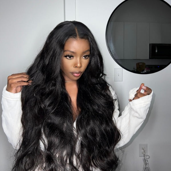Body Wave Hair Glueless Wigs 4x6 Pre Cut HD Lace Closure Wigs