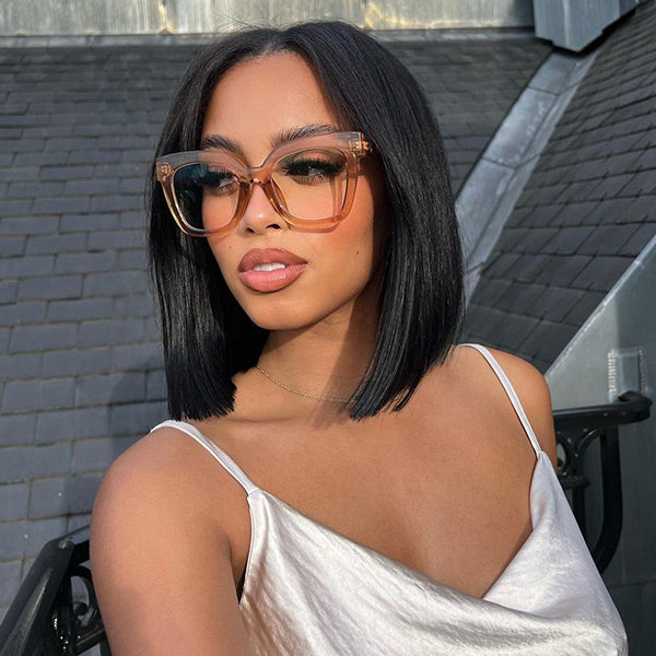Straight Glueless Wig 4x6 HD Lace Closure Short Bob Wigs