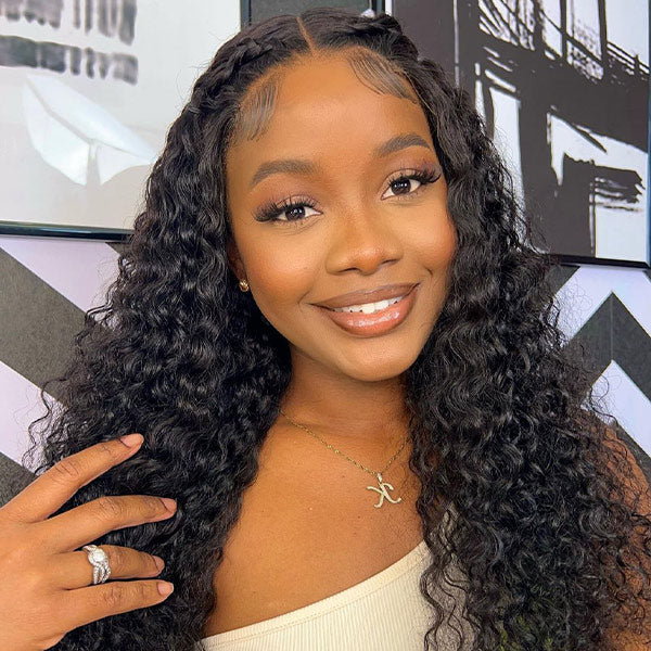 Water Wave Wear Go Glueless Wigs 4x6 HD Lace Closure Wet and Wavy Wigs