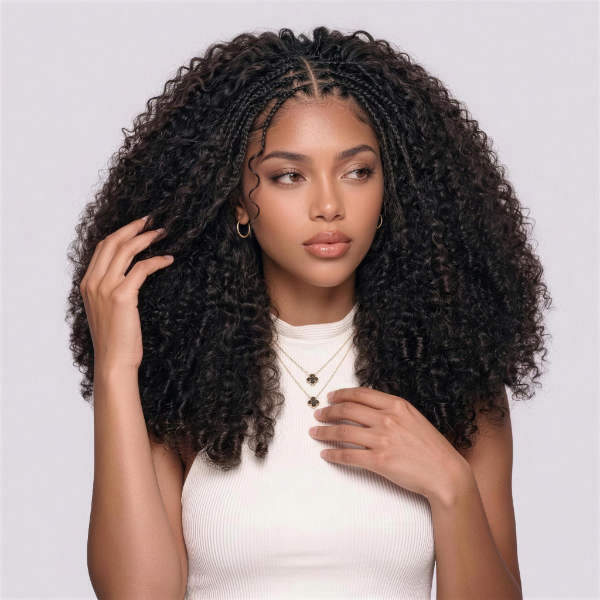OQ HAIR Premium Pixie Curly Crochet Human Hair Realistic Curls Time Saving