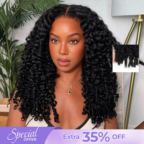 Special Offer | OQ HAIR Soft & Bouncy Burmese Curly Glueless Pre-cut 13x6 Lace Human Hair Wear Go Wig With Adjustable Drawstring