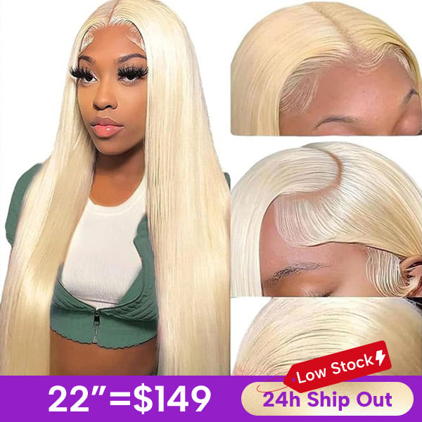 Exclusive Flash | Glueless 613 Blonde Pre-cut 7x5 Straight Wear Go Wig