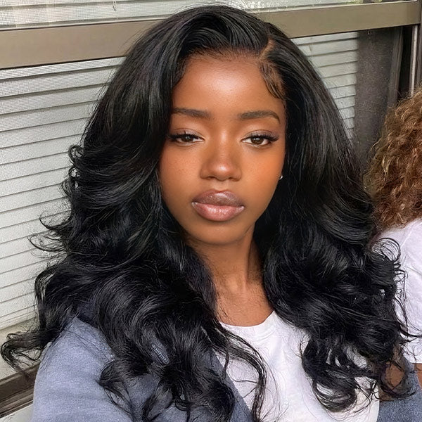 OQ HAIR M-Cap Clean Hairline 9x6 Lace Yaki Straight Wear Go Wig Deep C Part And Face Framing Wig
