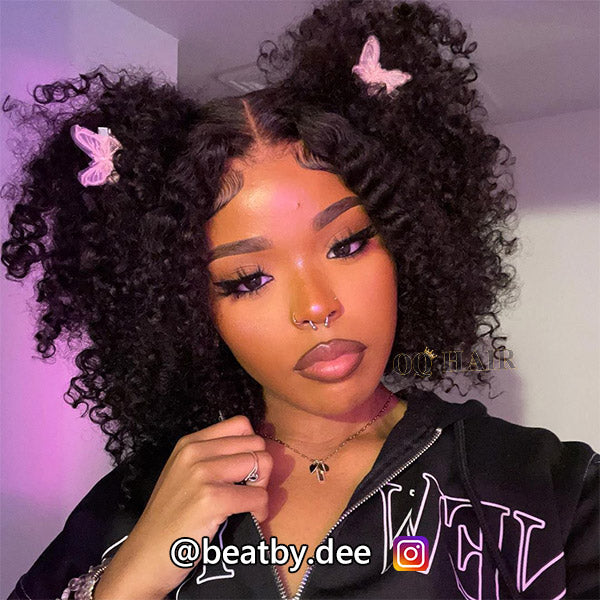 kinky curly bob wig