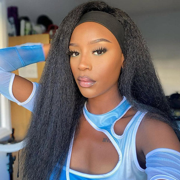 3 In 1 Half Wig | Easy Wear Kinky Straight Half Wig Comfortable Fit No Glue Needed