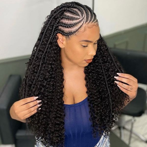 Unprocessed Afro Curly Bulk Human Hair Knotless Human Braiding Hair No Weft 1/3/5 Packs