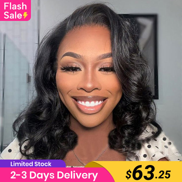 Flash Sale | Body Wave 13x4 Lace Frontal Bob Wig