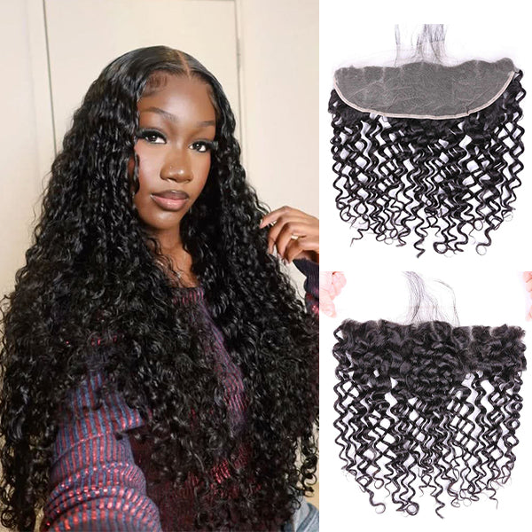 Water Wave 13x4 Lace Frontal Human Virgin Hair