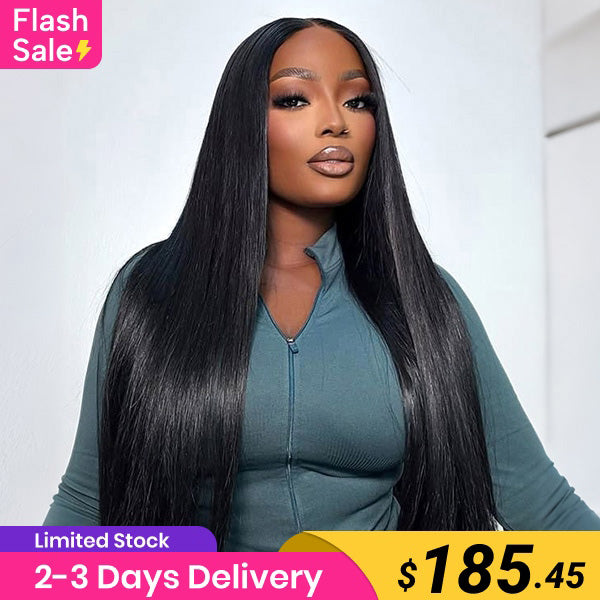 Flash Sale | Straight 13x6 Lace Frontal Wig Pre-plucked Hairline Human Hair Wig