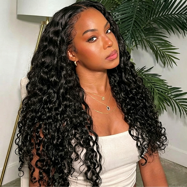 Water Wave Wig 13x6 HD Lace Frontal Wig Pre-Plucked With Baby Hair Glueless Wig Beginner Friendly
