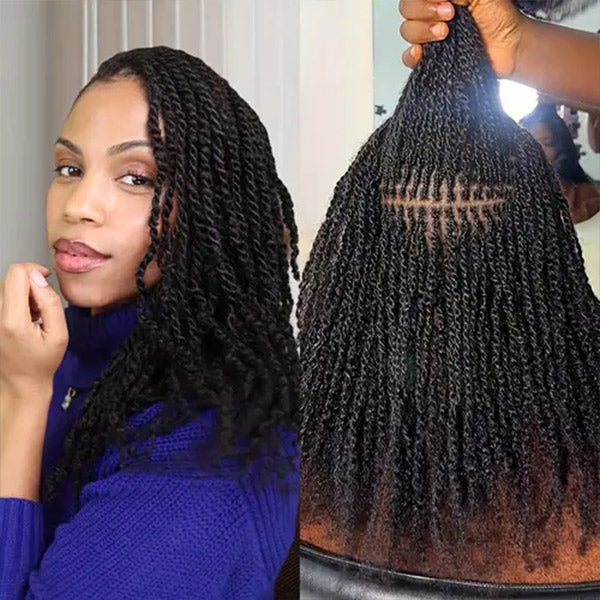 Unprocessed Afro Curly Bulk Human Hair Knotless Human Braiding Hair No Weft 1/3/5 Packs