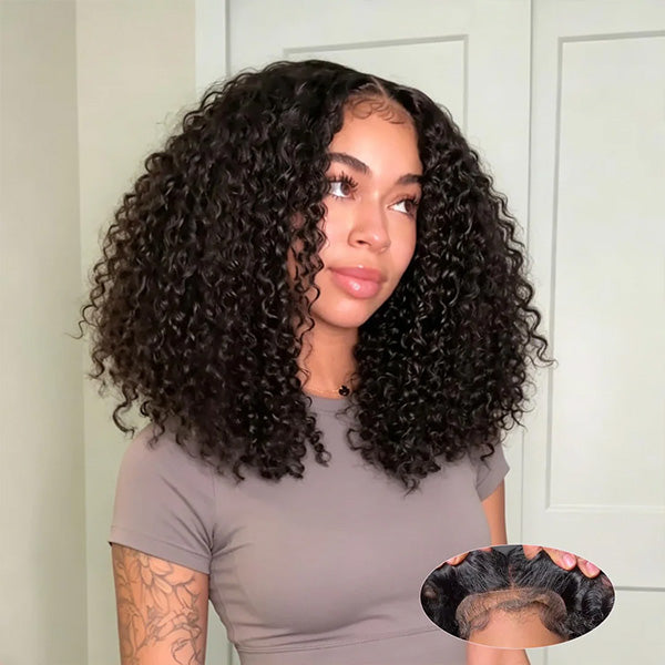 BOGO Kinky Curly Wig Pre-cut 7x5 Lace Wear Go Glueless Wig Beginner Friendly