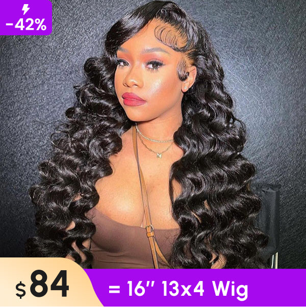 Clearance Sale | 13x4 Loose Deep Lace Front Wigs Transparent Lace Wigs Human Hair For Women Pre-plucked With Natural Hairline