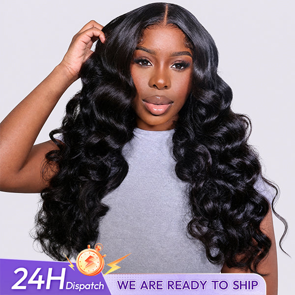24h Shipping | Ocean Wave Hair Wear Go Glueless Wigs 7x5 Pre Cut HD Lace Closure Wigs With Pre Plucked Nautral Hairline