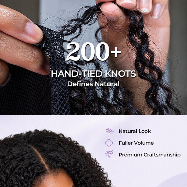 OQ HAIR Pixie Curly 7x5 Lace Closure Wig Bleached Knots Pre Plucked Hairline Everyday Wear