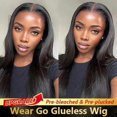 Hd Lace Wigs Pre Plucked and Bleached Straight Glueless Wig