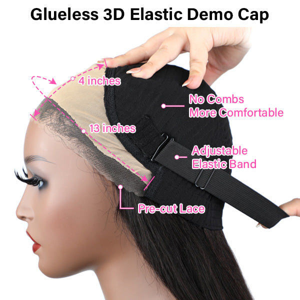Flash Sale | Kinky Straight Hair Wear Go Glueless Wig Pre Cut 13x4 HD Lace